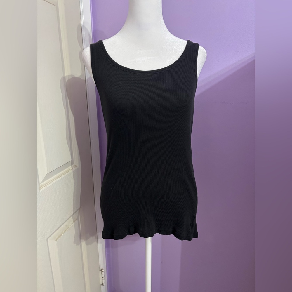 Gap Black Y2K Long Tank Top